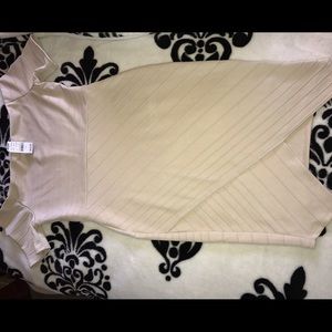 Beige/Nude off the shoulder dress