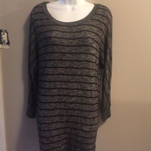 Striped sweater dress