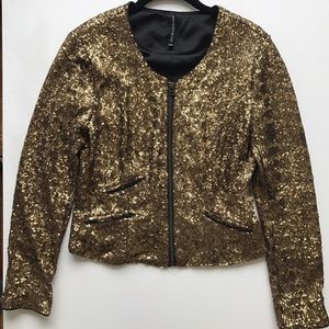 W118 by Walter Baker gold sequin jacket