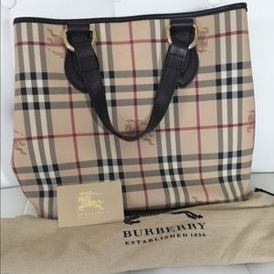 Burberry Check North South Tote