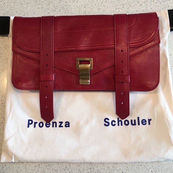 Proenza Schouler PS1 Pouchette Clutch in Chianti