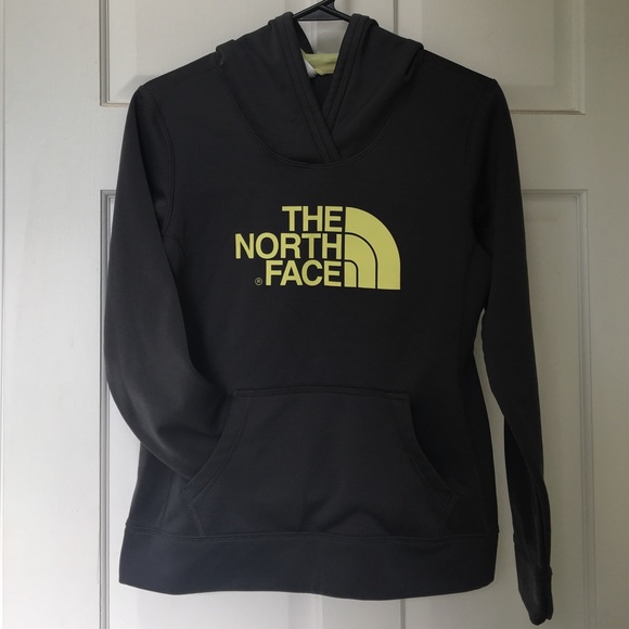 North Face Grey/Light Green Hoodie
