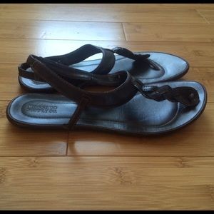 Brown gladiator sandals