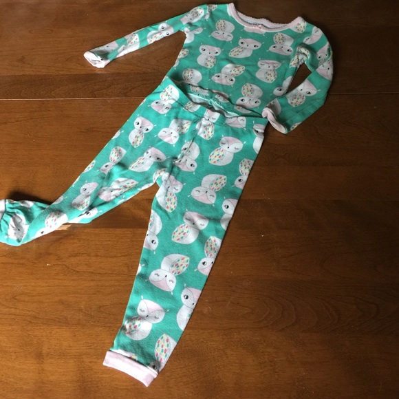 Toddler girl 2 piece owl pajamas