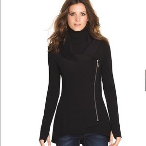 Ponte Cowl Neck Jacket
