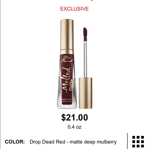 Too Faced Matte Liquified Lip Stick