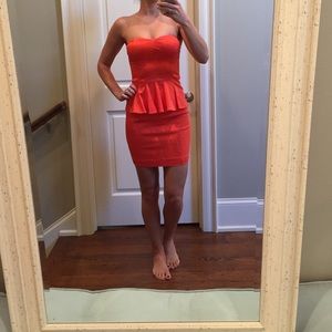 New Bebe peplum dress!