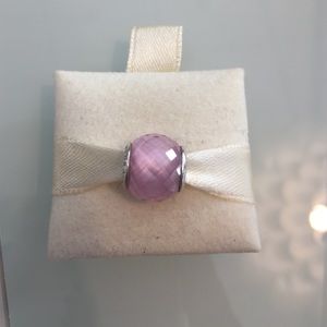 Petite pink facets pandora charm