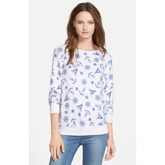 Wildfox 'Anchor Party' Pullover Sweatshirt