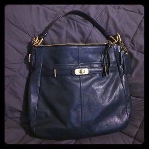 Blue Coach purse