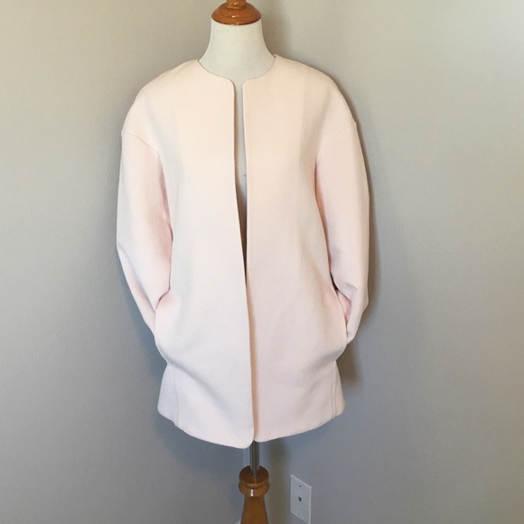 Mango Pink Canvas Cocoon Coat