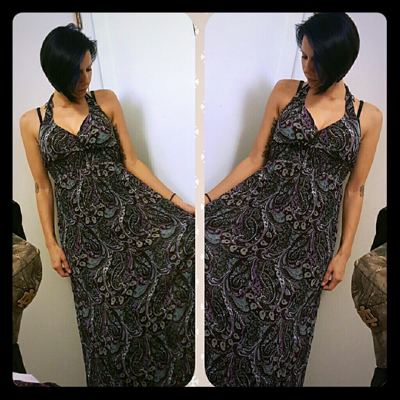 Paisley designed maxi dress for you!