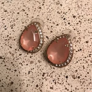 Big Pink and Gold Earrings