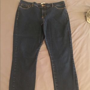 Refuge size 16 stretch dark wash skinny jeans