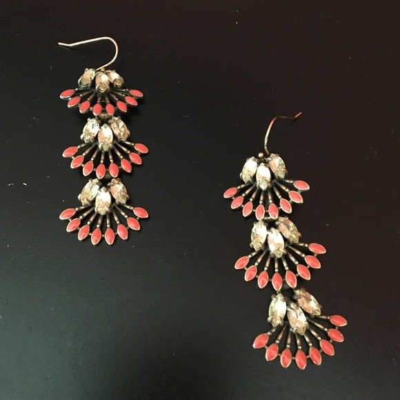 Stella and Dot Coral Cay Adjustable Earrings