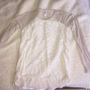 Size:Medium. Long sleeve blouse bought at Target.
