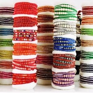 Chan Luu leather, wrapped bracelet.