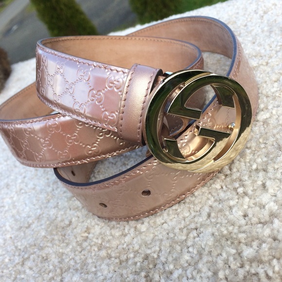 light pink gucci belt