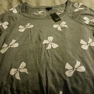 Torrid pink and grey sweater