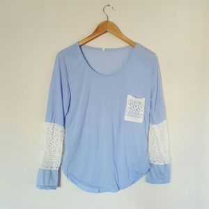 Fashion Crochet Long Sleeve Shirt