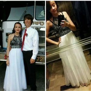 Bee Darlin Black and White Dress