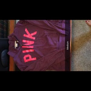 Pink quarter zip