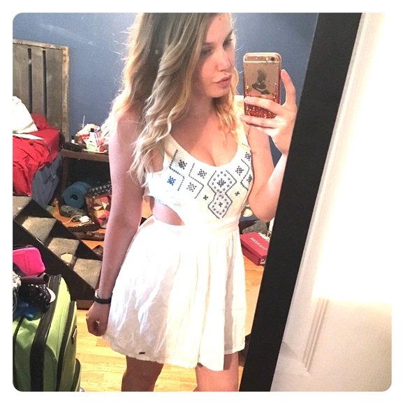 White hollister dress