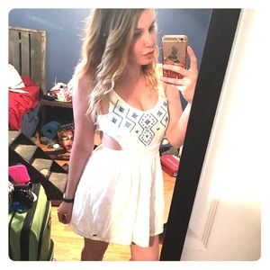 White hollister dress