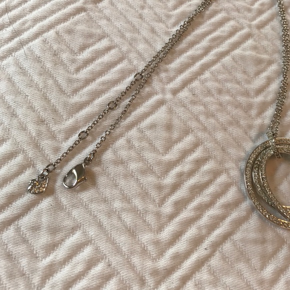 Swarovski Crystal Hoola Hoop Pendant Necklace - Picture 4 of 4
