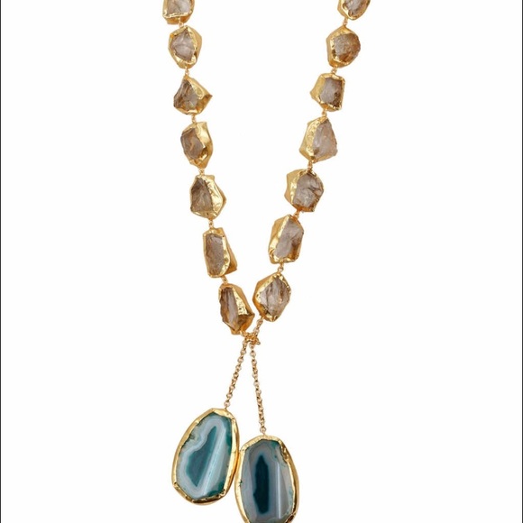 Bansri Agate Ibiza Lariat Necklace