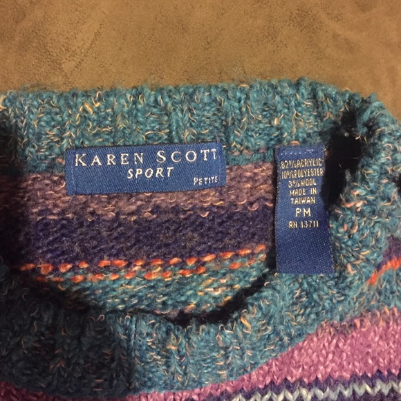Karen Scott Sweater - Picture 3 of 3