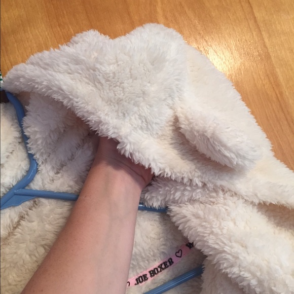 New Microfleece robe w/ teddy bear ears - Picture 2 of 4