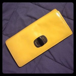 Hobo yellow leather wallet