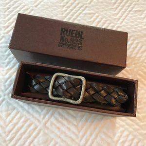 Ruehl Leather Braided Bracelet