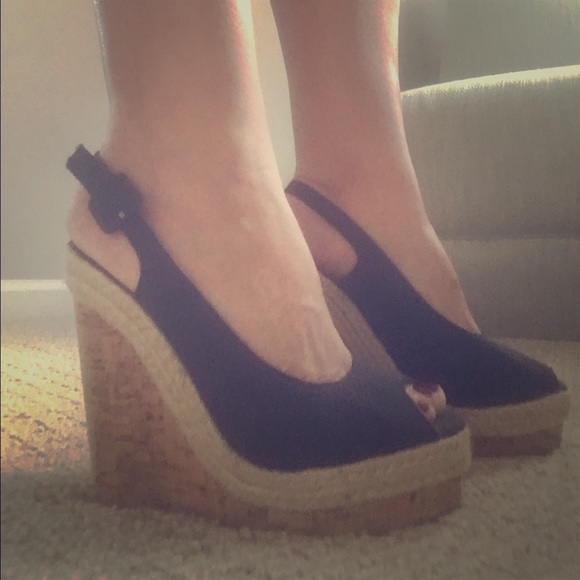 5" black wedges 💃🏽