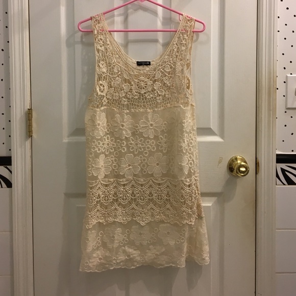 off white all lace dress LF