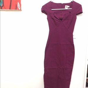 ASOS Burgundy Midi Dress