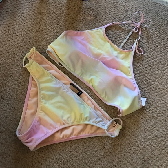 LA Hearts Other - Rainbow bikini from PacSun