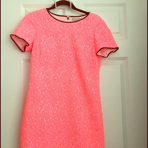Banana Republic - pink animal print shift dress