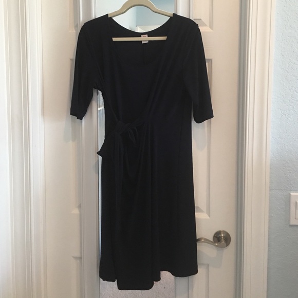 Navy maternity dress