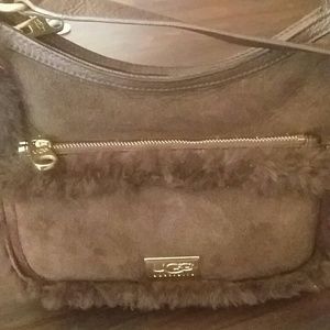 UGG Sheepskin Smaller Purse Dark Brown