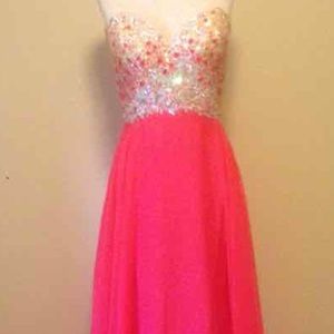 Brand new with tags chiffon beaded gown