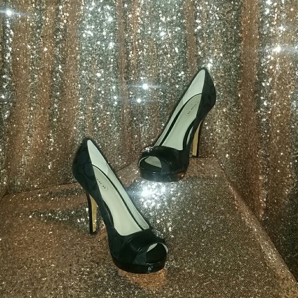Black Coach Heels