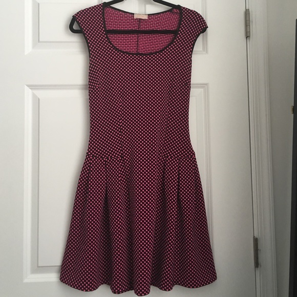 Fuschia polka dot Love...Ady dress