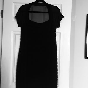Black cocktail dress