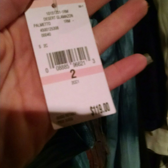 Rachel Roy tie dye blazer teal green size 2 NEW - Picture 3 of 3