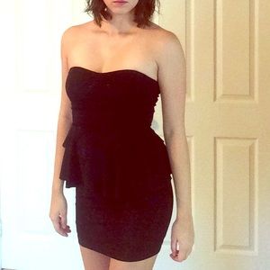 Black Peplum Dress
