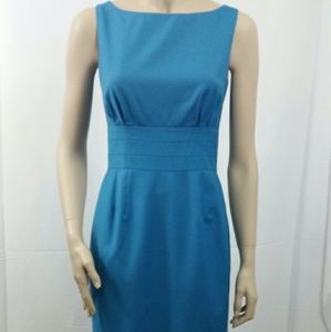 J Crew Blue Sleeveless Dress, Size 2, Pre-owned