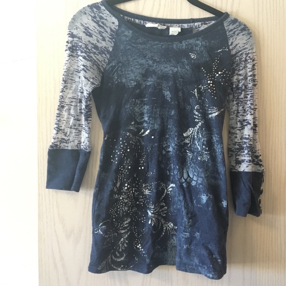 Miss me top 3/4 sleeves tee shirt