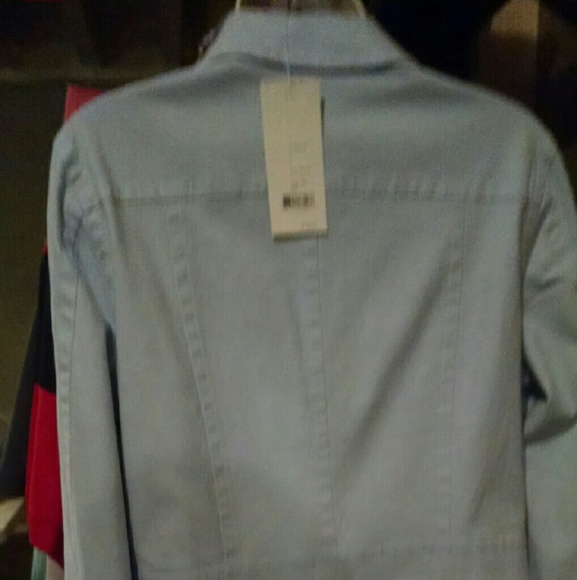 Sigrid olsen light blue jacket coat NEW small - Picture 3 of 4
